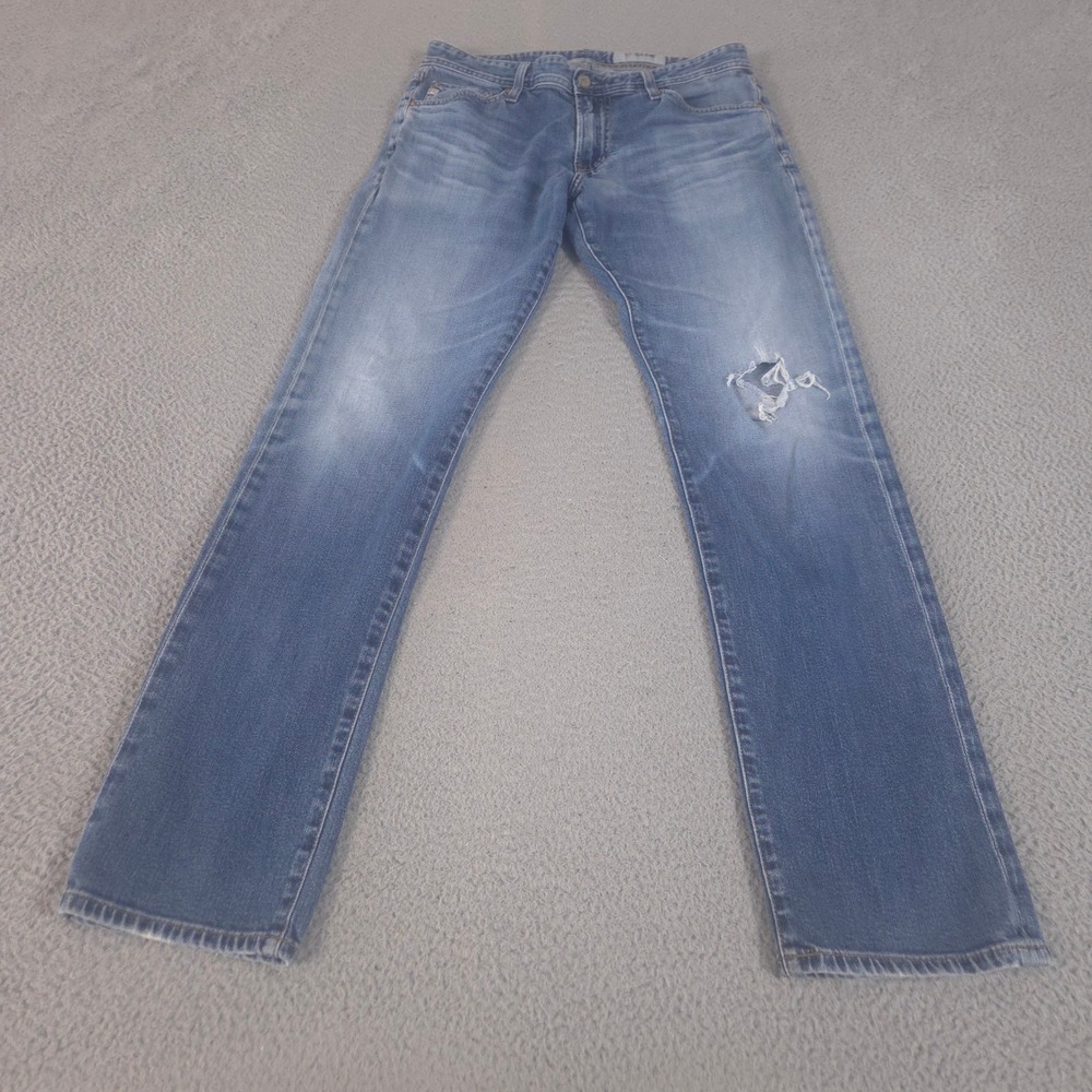 AG Adriano Goldschmied Jeans Mens‎ 32x33 The Graduate Tailored Leg Distressed